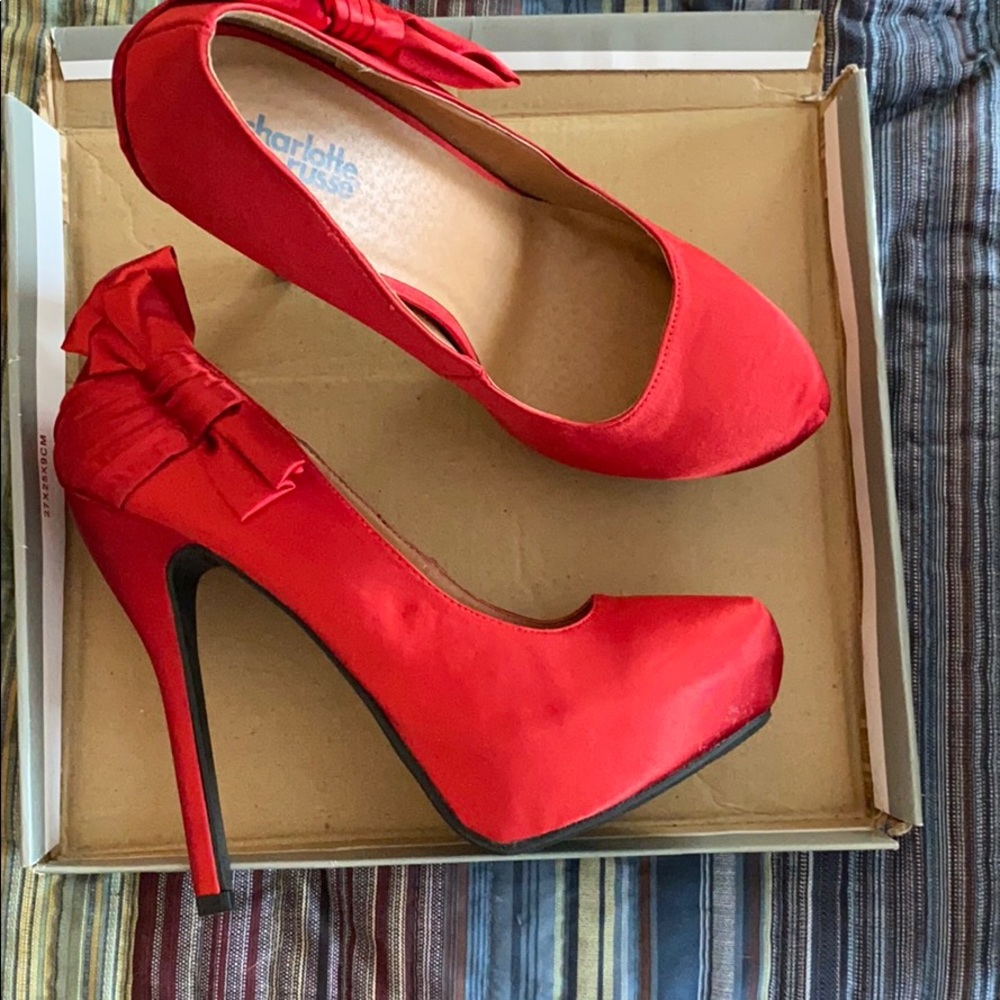 Charlotte Russe Red Pumps